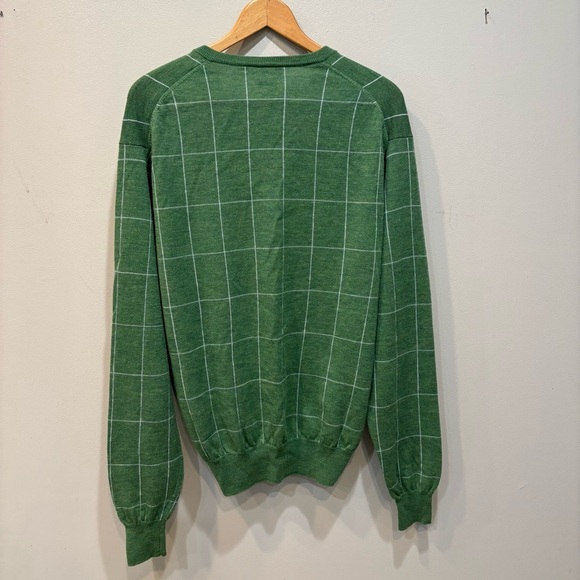 Peter Millar 100% Merino Italian Wool V-Neck Sweater Men’s Size Medium - Picture 10 of 14